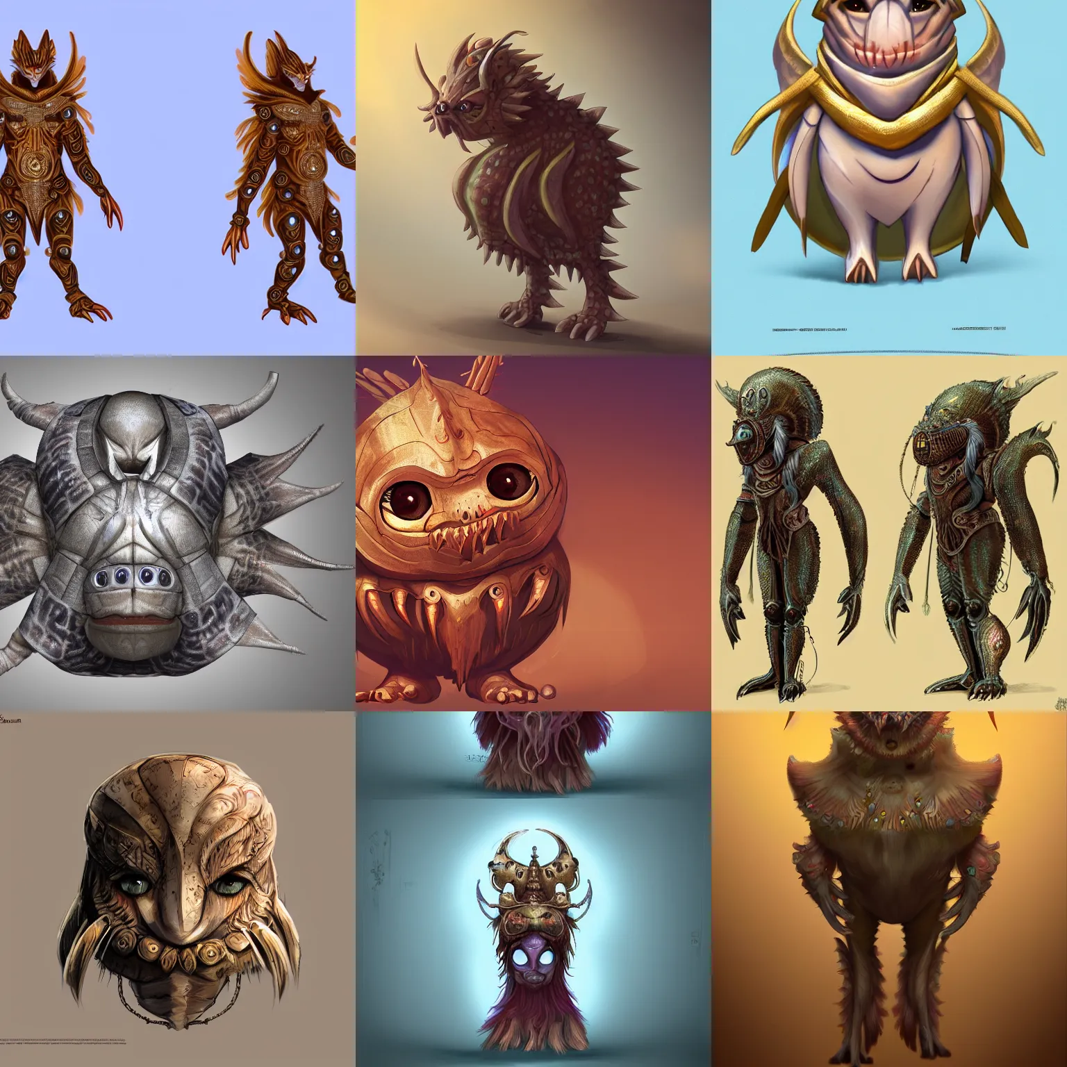 Prompt: concept character creature design digital art of a Byzantine creature, cute, round, trending on Pixiv, award winning, 4k