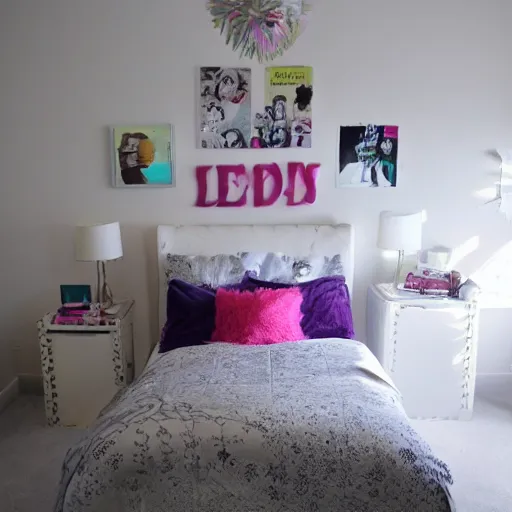 Image similar to photo of a teen‘s bedroom from 2185