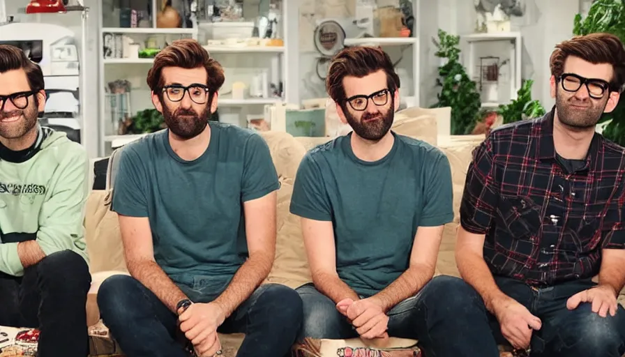 Image similar to rhett and link on good mythical morning