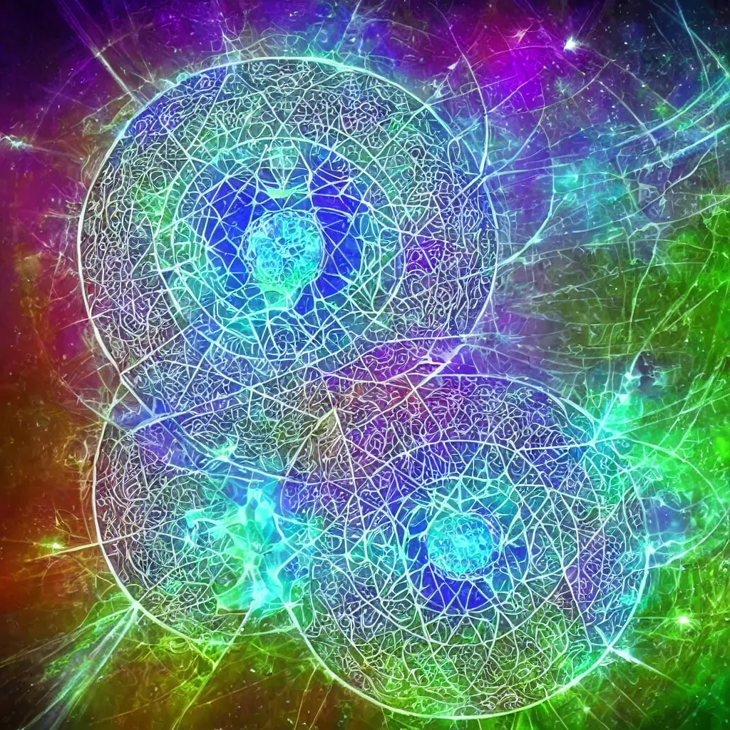 Image similar to quantum manifestation sacred geometry for healing and immune system supercharging boost, miraculous healing through image observation and understanding