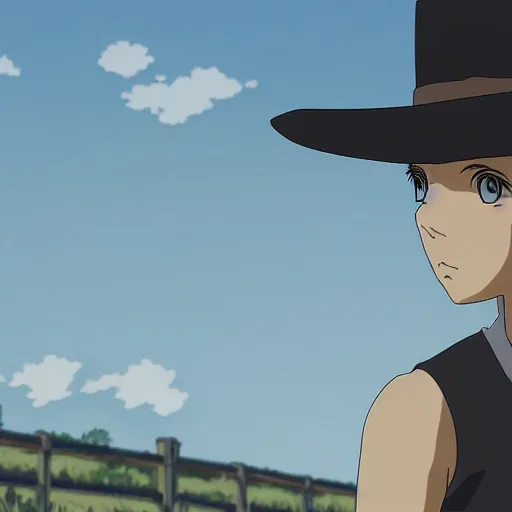 Prompt: westworld studio ghibli style, detailed faces, 4 k