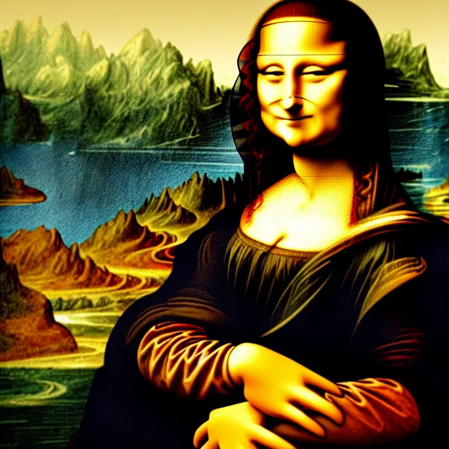 Anime Monalisa, Digital Arts by Melih Ortatepe