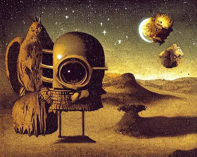 Prompt: burning the midnight oil in the universe, a simple vector pop surrealism, by ( leonardo da vinci ) and greg rutkowski and rafal olbinski