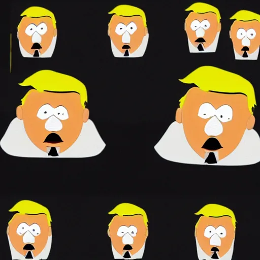 Image similar to donald trump from south park