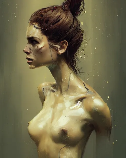 Image similar to beauty girl, perfect body, hyper detailed, insane details, intricate, elite, elegant, luxury, by ismail inceoglu dragan bibin hans thoma greg rutkowski alexandros pyromallis rene maritte illustrated, perfect face, fine details, realistic shaded, fine - face, pretty face