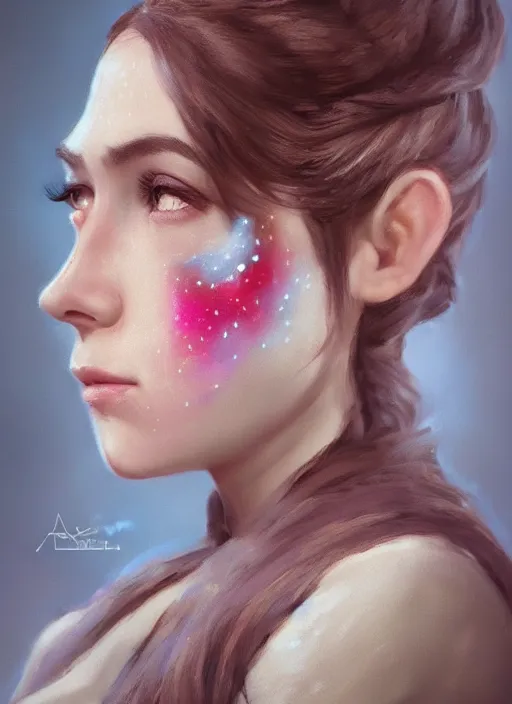 Image similar to a gorgeous princess, detailed Star Wars face paint, 8k render, ultra realistic, soft lighting, artstation, Annie Leibovitz, artgerm