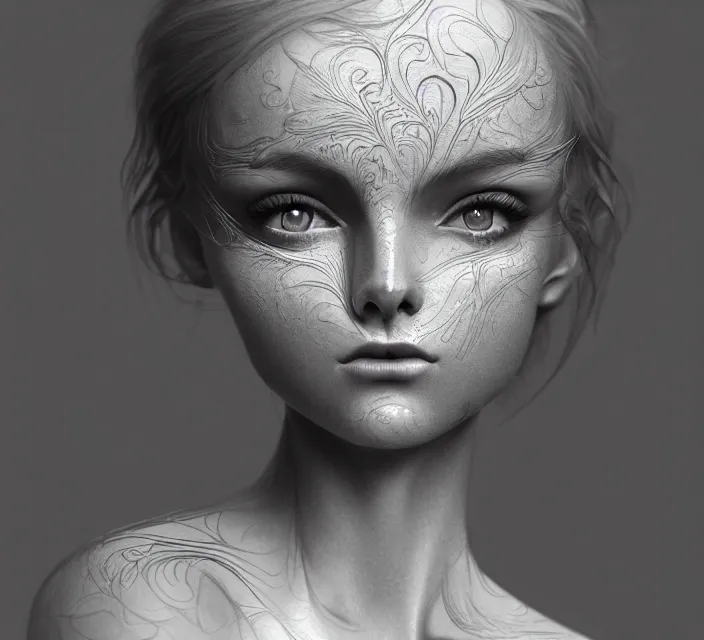 Prompt: cute anthropomorphic euro by charlie bowater and anna dittmann and artgerm and clemens ascher, portrait, intricate, elegant, silver mist, product shot, macro, symmetrical face, highly detailed, dramatic lighting, sharp focus, octane render, trending on artstation, artstationhd, artstationhq, unreal engine, 4 k, 8 k