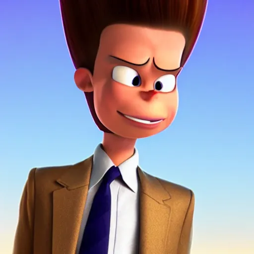 Prompt: Jimmy Neutron with long hair