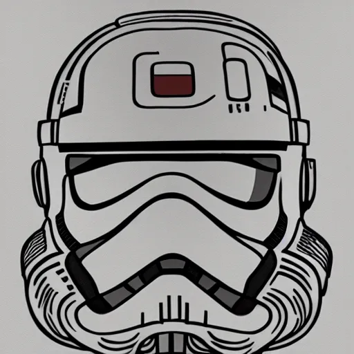 Prompt: portrait of stormtrooper, mash - up between mc escher and vincent van gogh