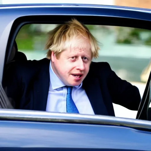 Image similar to boris johnson locked in a hot car