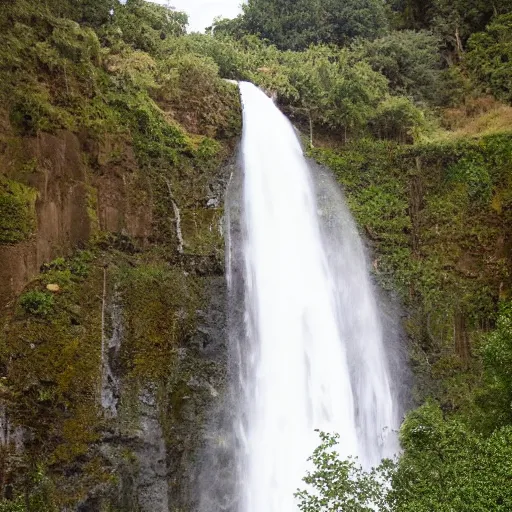 Image similar to a waterfall resembling a bride