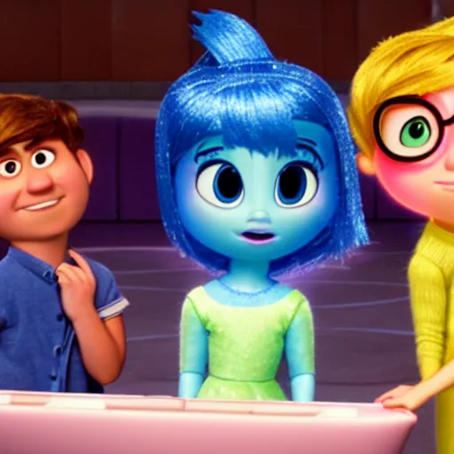 Image similar to ariana grande as a joy in movie inside out