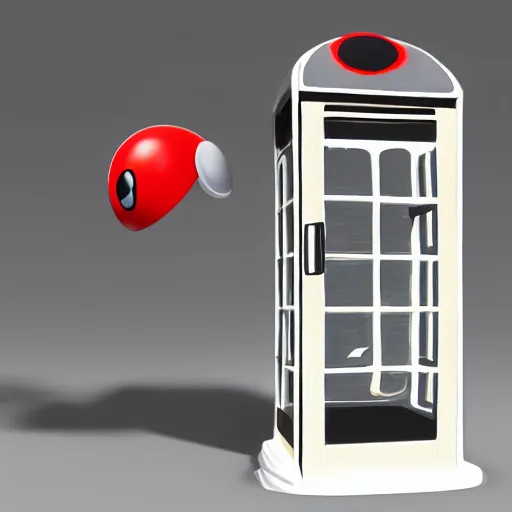 Prompt: pokemon that looks like a phone booth, trending on artstation unrealengine pokemon