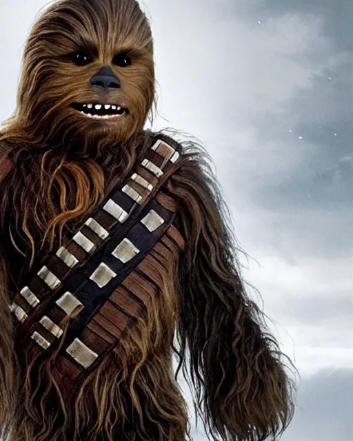 Image similar to Chewbacca as The Hound in Game of Thrones