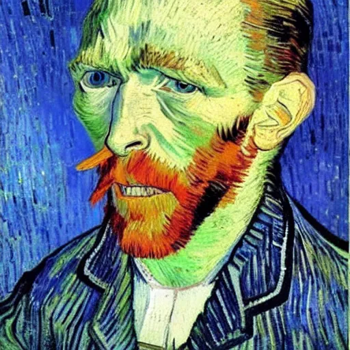 Image similar to tired man by van gogh