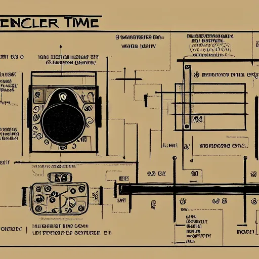 Image similar to actual schematics for a time machine