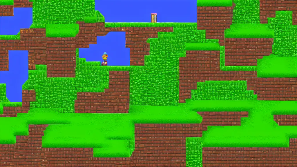Image similar to emerald hills in the style of sonic 2 screenshot