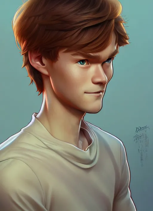 Image similar to cute martin odegaard, natural lighting, path traced, highly detailed, high quality, digital painting, by don bluth and ross tran and studio ghibli and alphonse mucha, artgerm