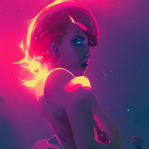 Image similar to a star is born by james gilleard and liam wong and jeremy mann and killian eng, nebula, stars, cosmic, illustration, featured on artstation