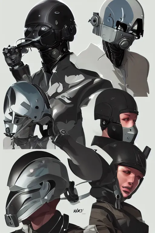 Image similar to robot ninja mask helmet metal gear solid training suit swat commando, aesthetic octane render, 8 k hd resolution, by ilya kuvshinov and cushart krentz and gilleard james, by carl warner and jim woodring, trending on artstation : 1. 5, sweet joy harmony color scheme