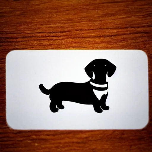 Prompt: cute dachshund sticker