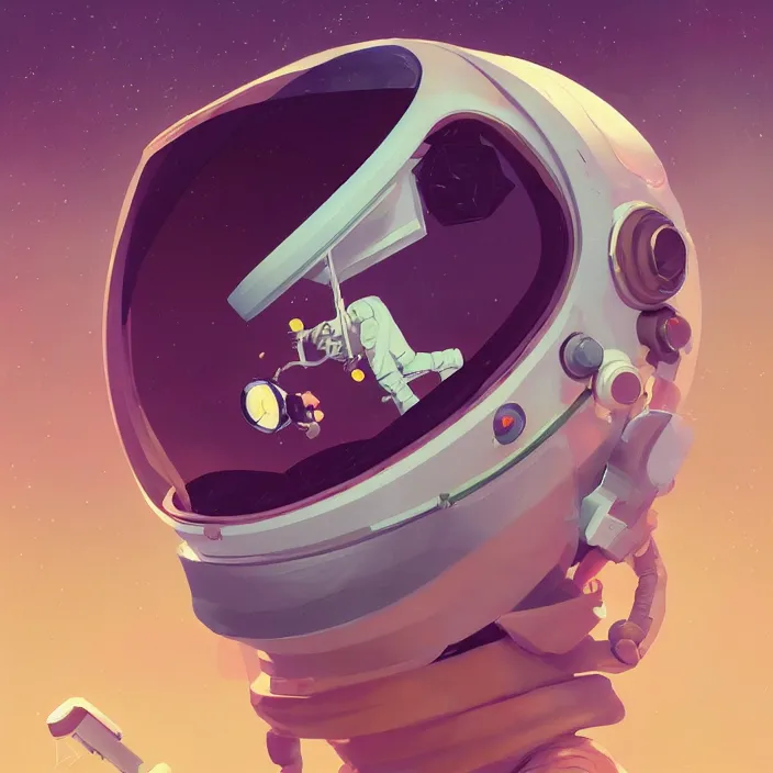 Prompt: a beautiful painting of a astronaut by sergey kolesov and sachin teng and pascal blanche. in style of digital art. colorful comic, symmetry, hyper detailed. octane render. trending on artstation