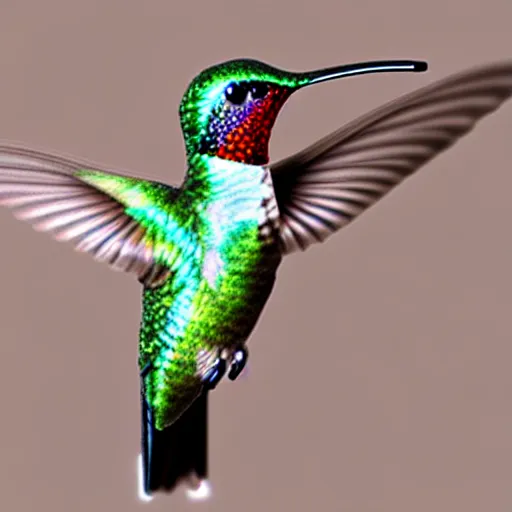 Prompt: a hummingbird - elephant - hybrid, animal photography