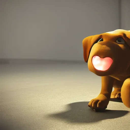 Prompt: dog talking with an apple, cinematic lighting, hypperrealistic illustration, high detailed