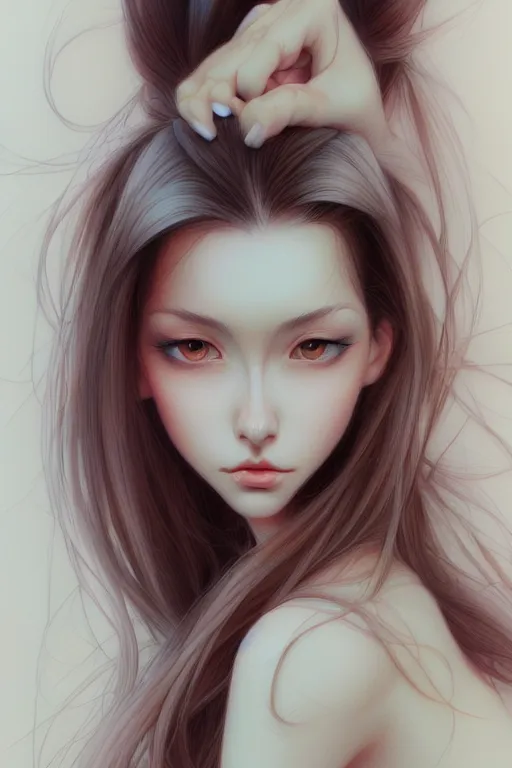 Image similar to clear portrait of a transilvanian attractive women, digital painting, artstation, concept art, smooth, sharp focus, illustration, art by miho hirano