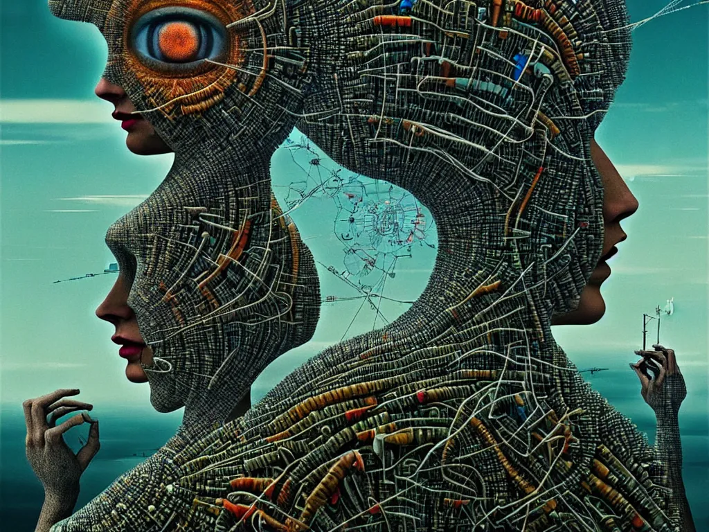 Image similar to highly detailed photo of consciousness does not determine life, but life determines consciousness, trending on deviantart, neo surrealism, sharp focus, 4 k, a lot of little details, octane, masterpiece, art by max ernst