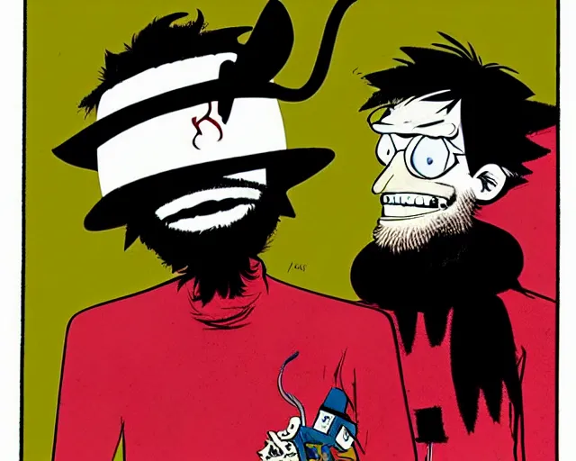 Image similar to jamie hewlett