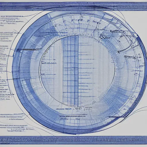 Image similar to a detailed blueprint of god