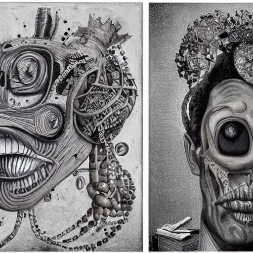 Image similar to dreaming, surrealist, absurdist art, award - winning, highly detailed