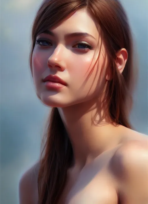 Image similar to photo of a gorgeous young woman in the style of stefan kostic, realistic, sharp focus, 8k high definition, insanely detailed, intricate, elegant, art by stanley lau and artgerm