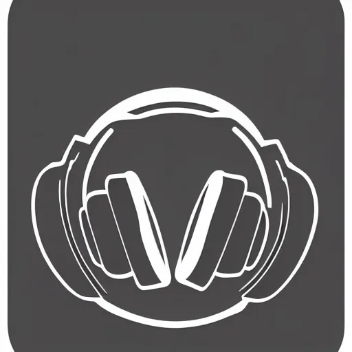 Image similar to svg sticker, centered, round-cropped, white-space-surrounding, Homder-Simpson listening to headphones, flat colors, vector art