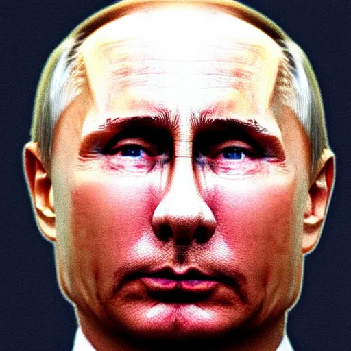 Image similar to hyper realistic photo of Putin with beard