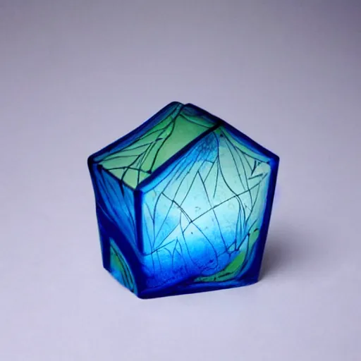 Prompt: by ed binkley, by richard anderson geometric glass paperweight. a beautiful sculpture. i was born in a house with a million rooms, built on a small, airless world on the edge of an empire of light & commerce.