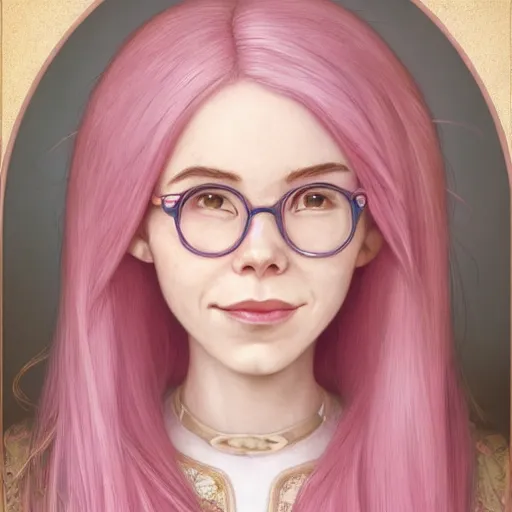 Image similar to perfectly-centered-Portrait of a pink haired belle delphine, The Perfect Human Female Specimen, intricate, elegant, super highly detailed, professional digital painting, artstation, concept art, smooth, sharp focus, no blur, no dof, extreme illustration, Unreal Engine 5, 8K, art by artgerm and greg rutkowski and alphonse mucha and loish and WLOP