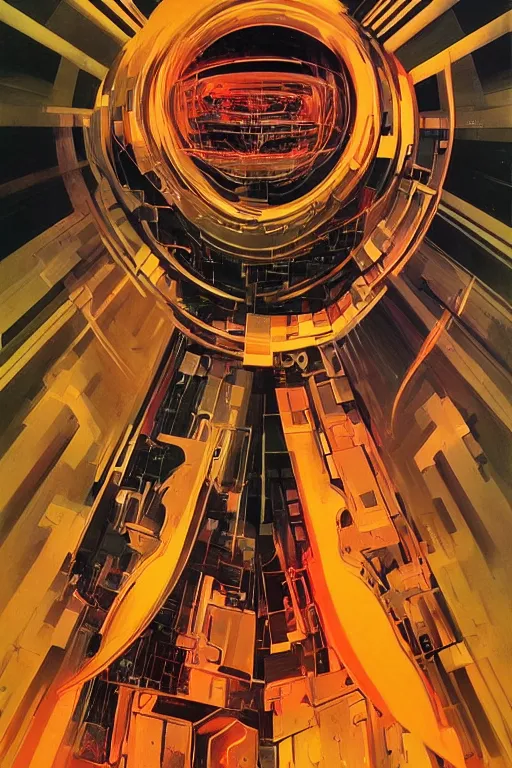 Prompt: wideangle, a portrait of a shattered cybernetic metal skull, lost in tensor fields, madness, decoherence, synthwave, glitch!!, fracture, realistic, hyperdetailed, concept art, golden hour, art by syd mead, cubism