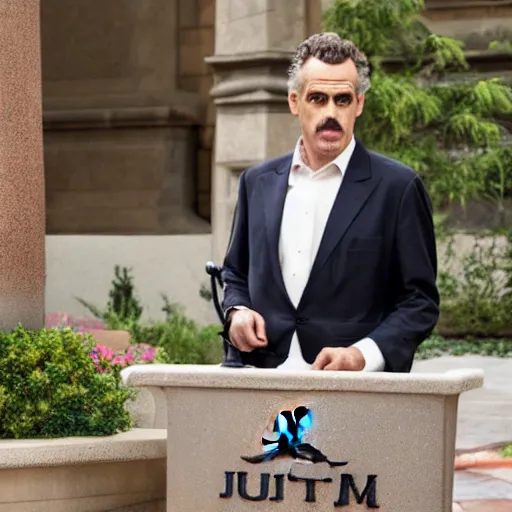 Image similar to jordan peterson as borat in borat, 8k resolution, full HD, cinematic lighting, award winning, anatomically correct