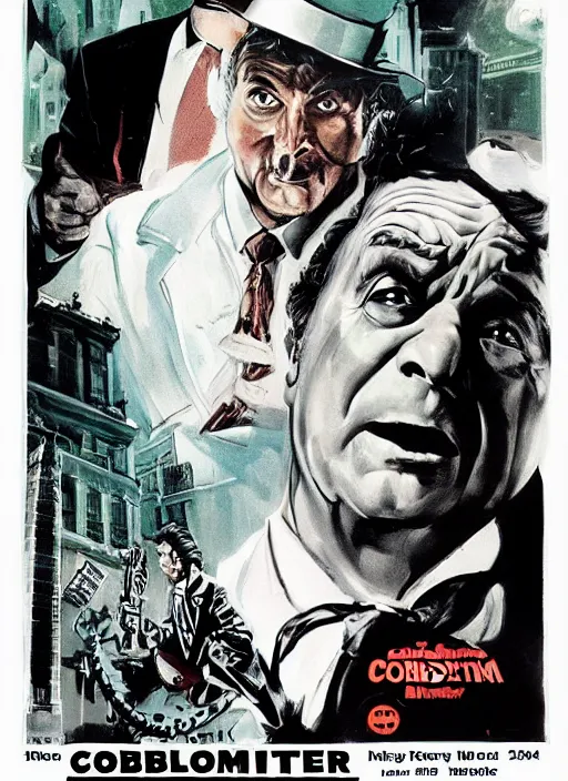 Image similar to a book with a picture of columbo from ghostbusters ( 1 9 8 4 ) on it, poster art by harvey kurtzman, behance contest winner, pop surrealism, concert poster, poster art, movie poster