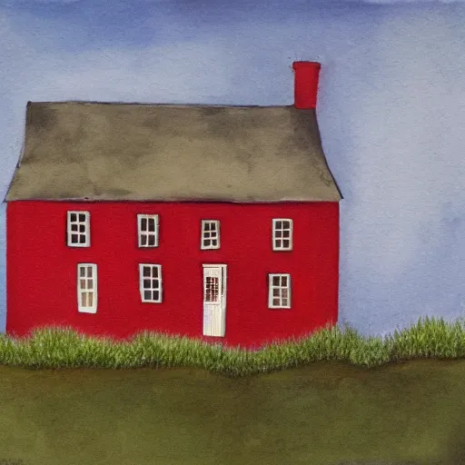 Image similar to a red house