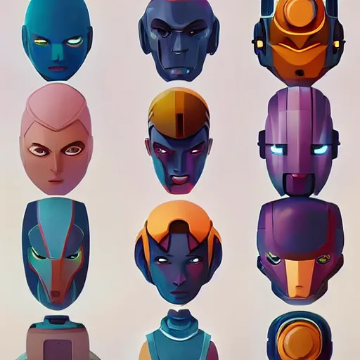 Image similar to face icon stylized minimalist metabots, loftis, cory behance hd by jesper ejsing, by rhads, makoto shinkai and lois van baarle, ilya kuvshinov, rossdraws global illumination