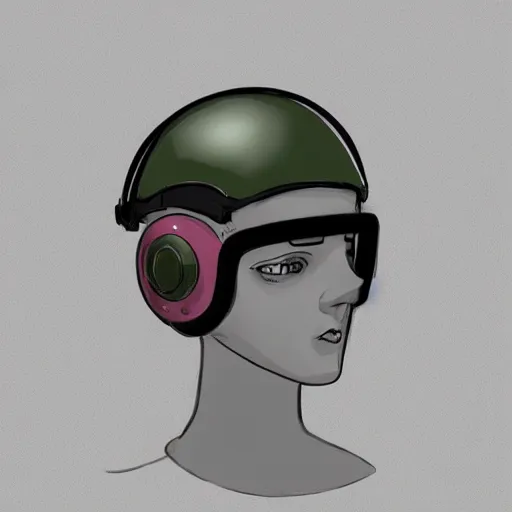 Prompt: sketches concept art standard tactial nano goggles headgear helmet mask military modern future era variants digital outline