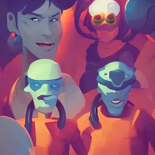 Image similar to face icon stylized minimalist toxic crusaders, loftis, cory behance hd by jesper ejsing, by rhads, makoto shinkai and lois van baarle, ilya kuvshinov, rossdraws global illumination