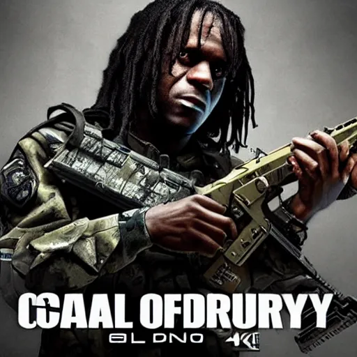 Image similar to chief keef and call of duty warzone digital art 4 k the detailed super realistic