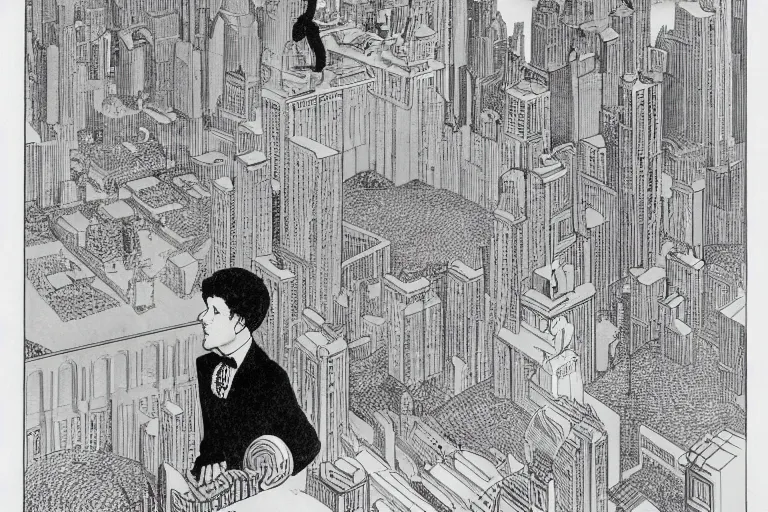 Image similar to artwork by winsor mccay