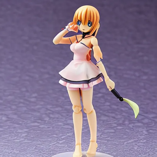 Image similar to Figma figurine of an anime girl with froggy clothing