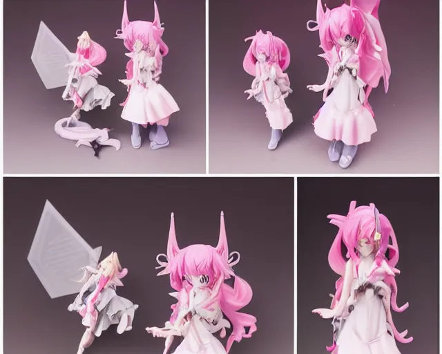 Image similar to Japan Expo isolated magical girl vinyl figure, figure photography, romantic undertones, anime stylized, high detail, ethereal lighting - H 640