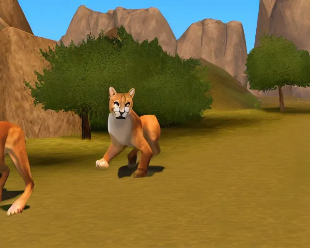 Image similar to mountain lion in runescape 2 full screen